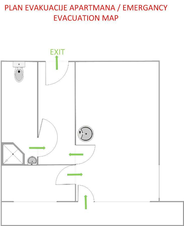 Studio Apartman Tirkiz 萨格勒布 外观 照片